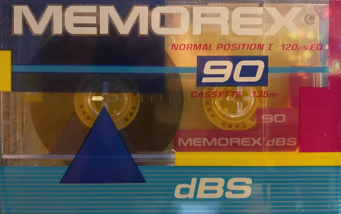 photograph of a vintage Memorex cassette tape